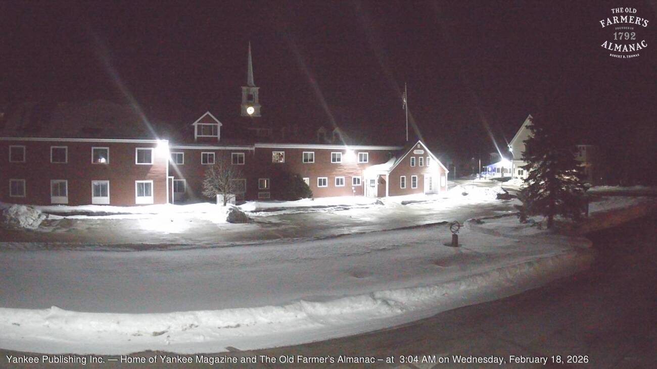 Live webcam image of Dublin, New Hampshire from The Old Farmer's Almanac