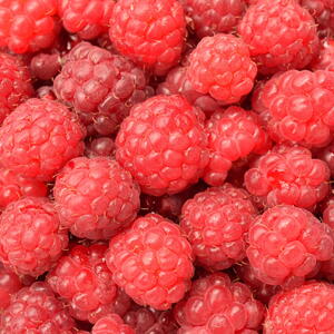 red raspberries